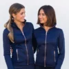 Equestrian Stockholm Fleece Jacket Lagoon Blush - Image 4