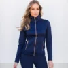 Equestrian Stockholm Fleece Jacket Lagoon Blush - Image 2