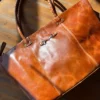 Equestrian Snaffle Bit Newmarket Leather Tote Bag Purse - Image 3
